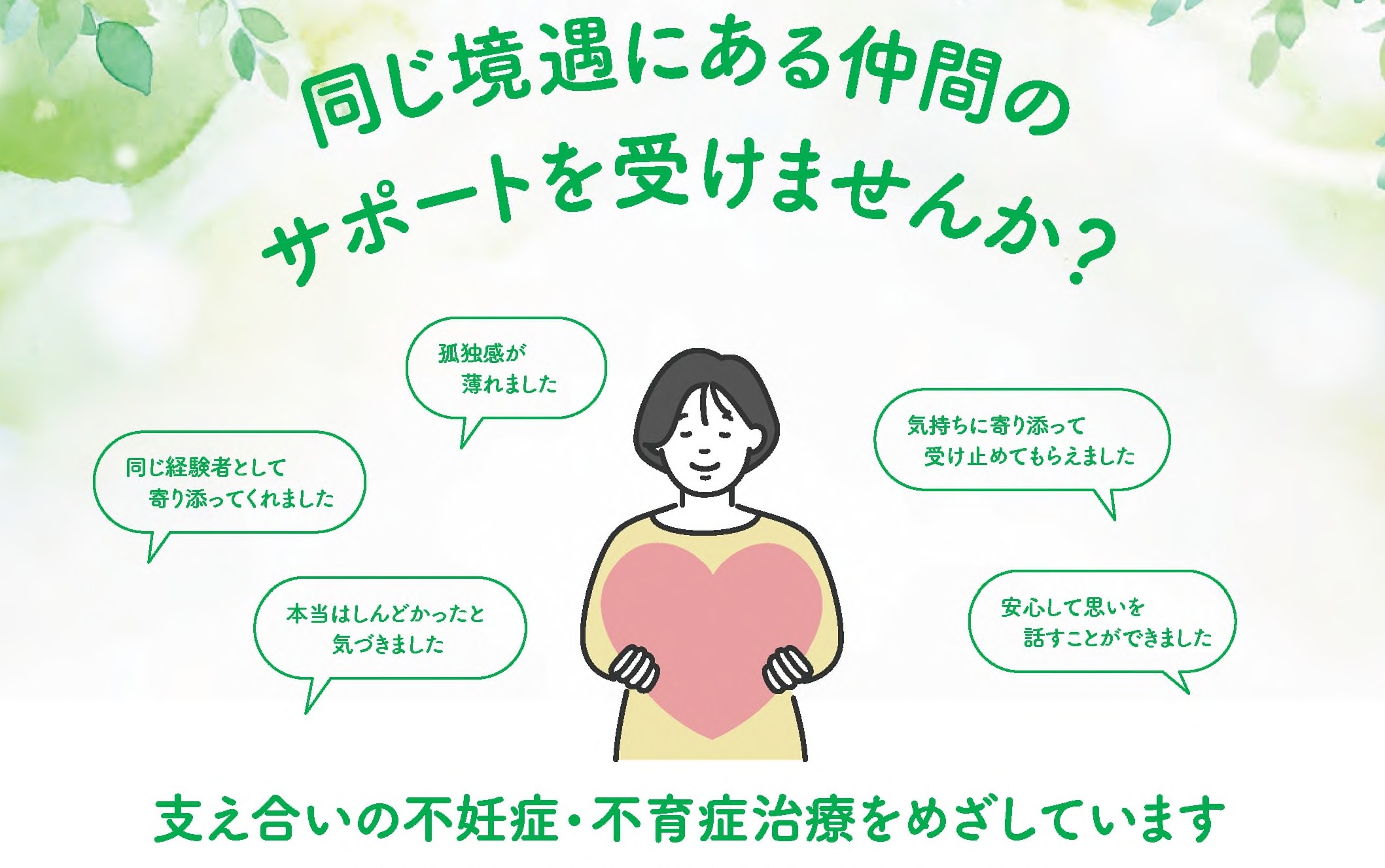 【サイト公開】支えあいの不妊症・不育症治療をめざして